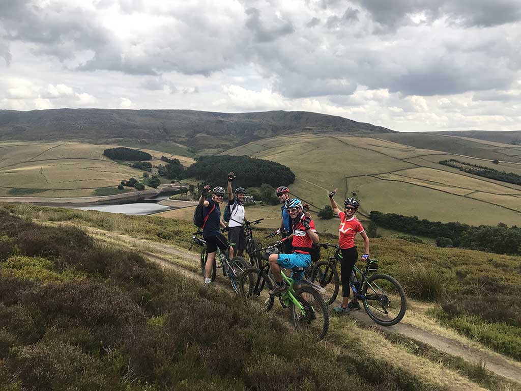 cyclists on mountain ebikes
